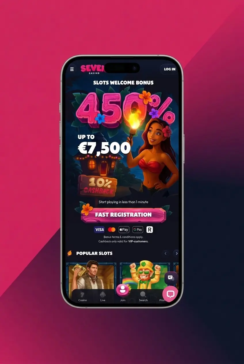Seven Casino app login screen showing step-by-step account access process in under 30 seconds