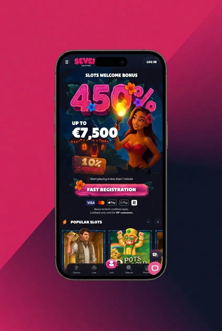 Seven Casino app login screen showing step-by-step account access process in under 30 seconds