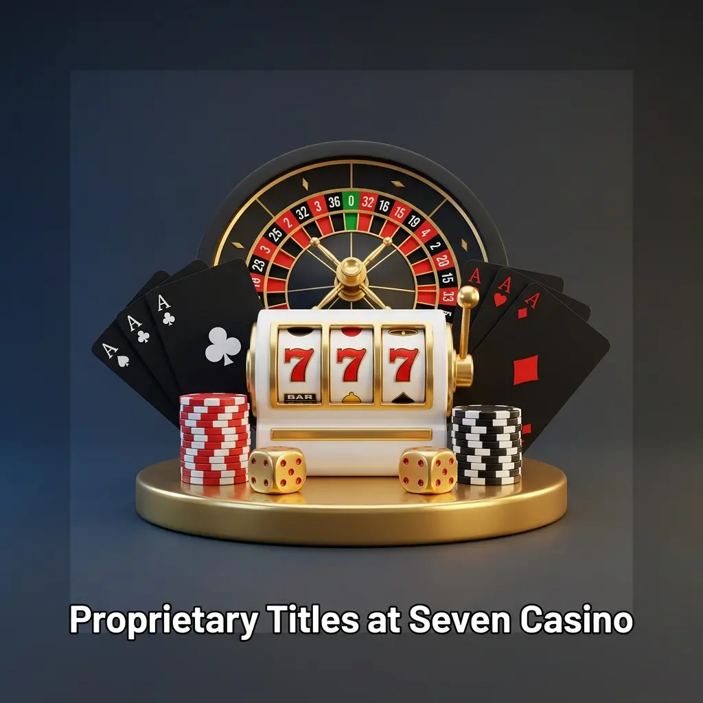 Seven Casino lobby featuring slots, live tables, crash games, and fast game formats from 30-plus licensed developers