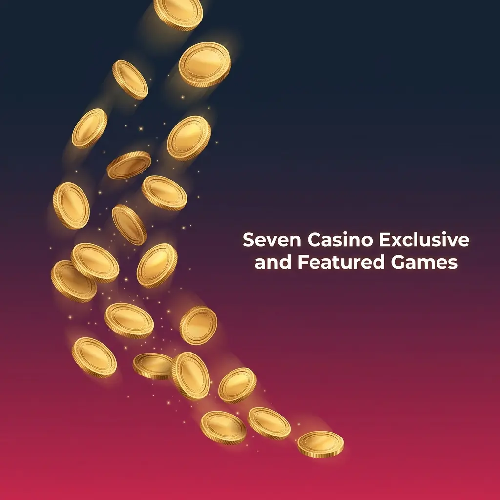 Seven Casino lobby featuring exclusive and featured games from Pragmatic Play and Evolution Gaming with promotional tie-ins