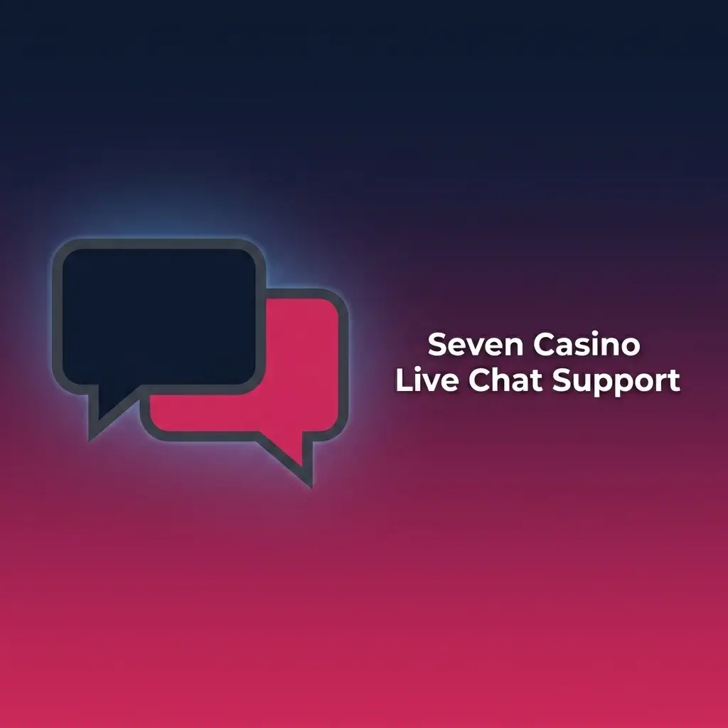 Seven Casino live chat support interface on website for fast player assistance with account, bonuses, and transactions