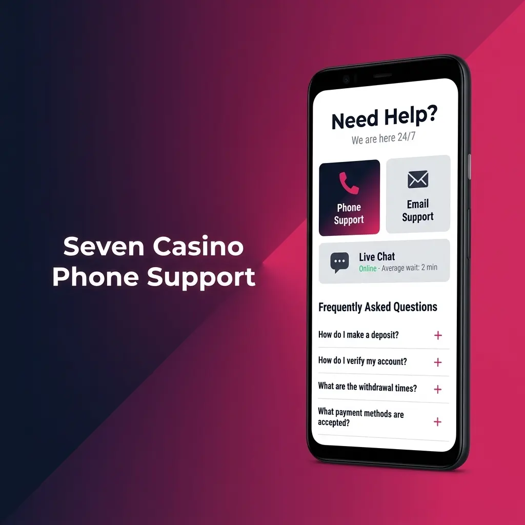 Seven Casino phone support unavailable for UK players; use live chat, email, or visit the official website for verified contact details.
