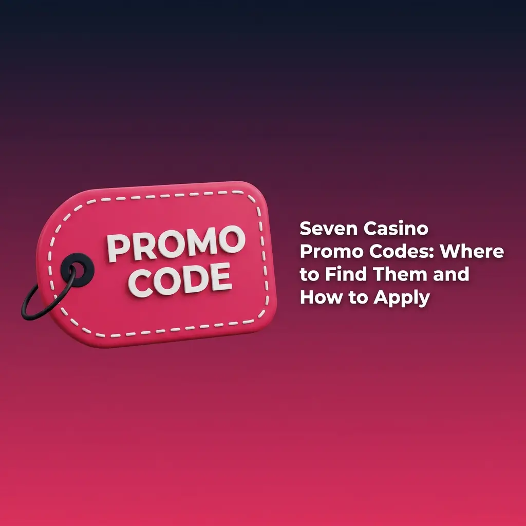 Seven Casino promo code field on registration form with bonus rewards and deposit screen options for existing players