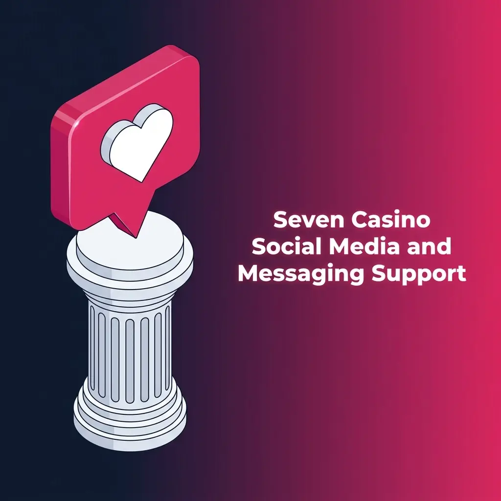 Seven Casino social media support channels on Twitter, Facebook, and Instagram for general queries and announcements